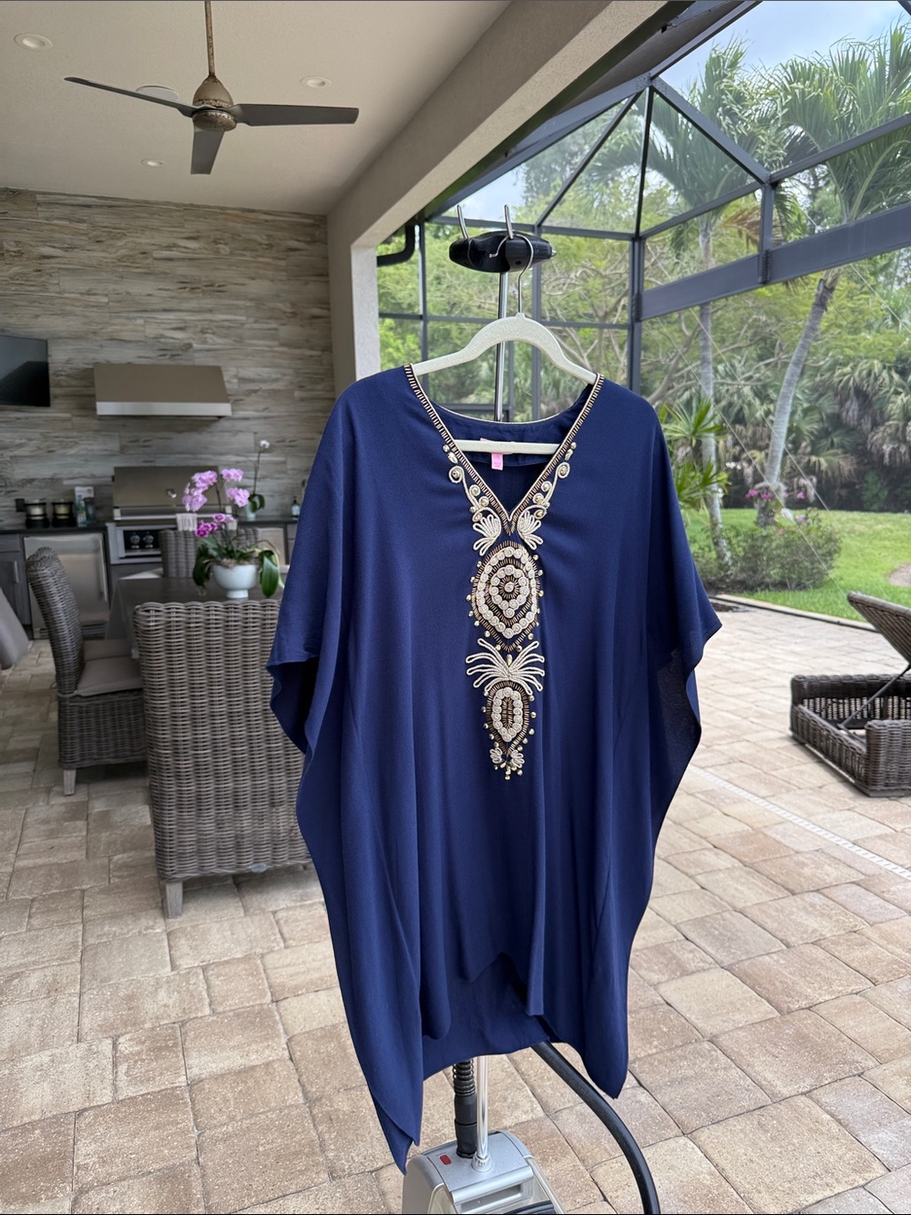 Lilly Pulitzer Embellished Caftan Dress. Size L/XL